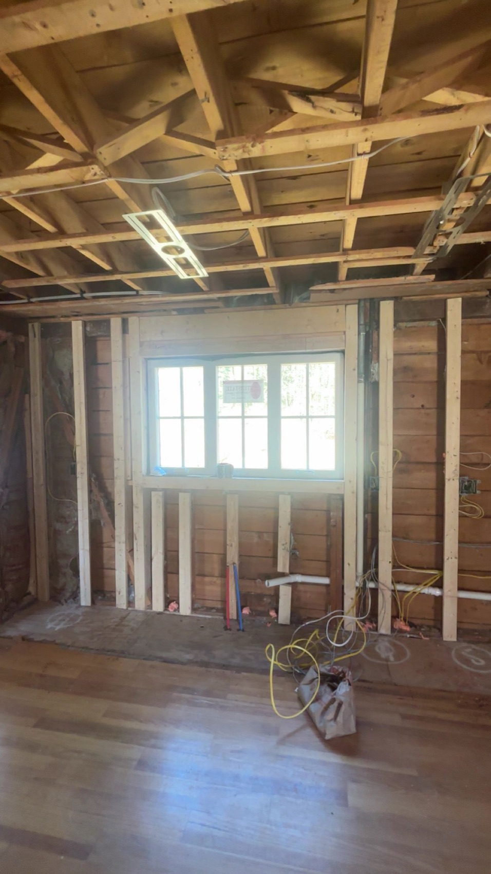 Interior wall framing and renovation